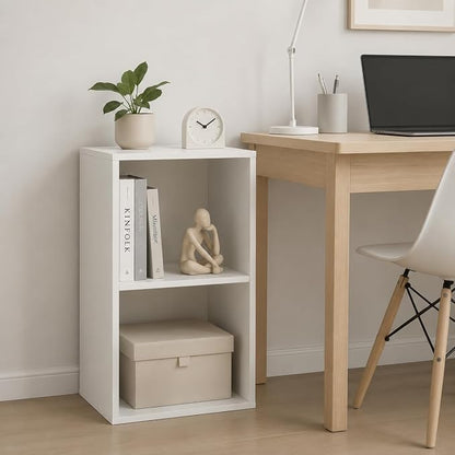 POWERSTONE 2 Cube Storage Organizer, 2 Tier Cubby Bookshelf Freestanding - Image 8