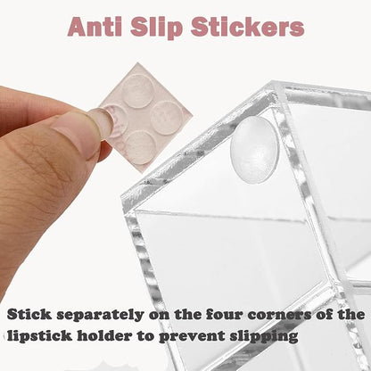 Lipstick Organizer 24 Slot Lipstick Holder Display Rack Small Clear Plastic - Image 4