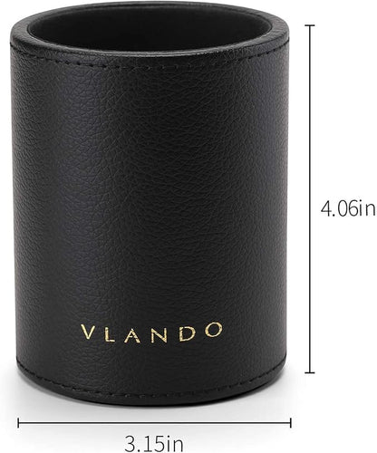Vlando Office Desk Organizer Leather Desktop Organizer Caddy - Image 6