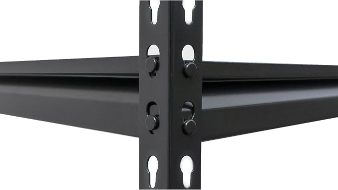 AR Shelving Pro Series Garage Storage Corner Shelving Unit — 4-Tier, Matte Black - Image 5