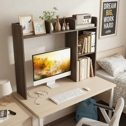 Tangkula Desktop Bookshelf, Countertop Storage Hutch - Image 4