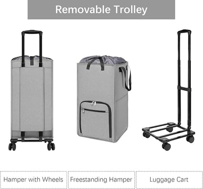 Bukere Rolling Laundry Hamper - Image 4