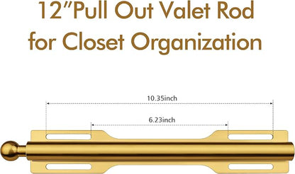 FIRJOY 12" Valet Rod for Closet Pull Out - Image 2