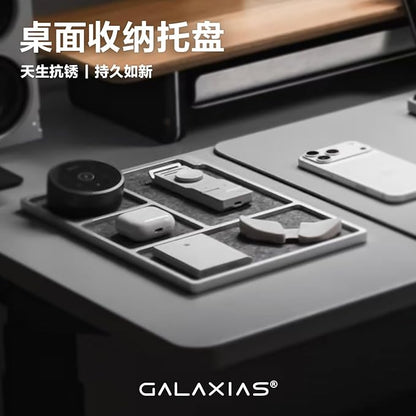 Galaxias Desktop Drawer Storage Tray, Men's Storage Box, Made of Aluminum - Image 3