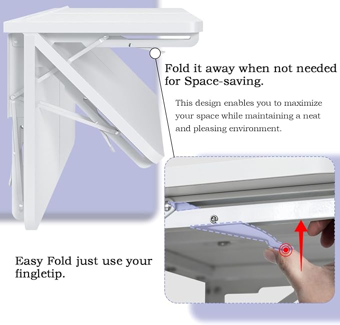 TEAMIX Wall Mounted Desk - Image 5