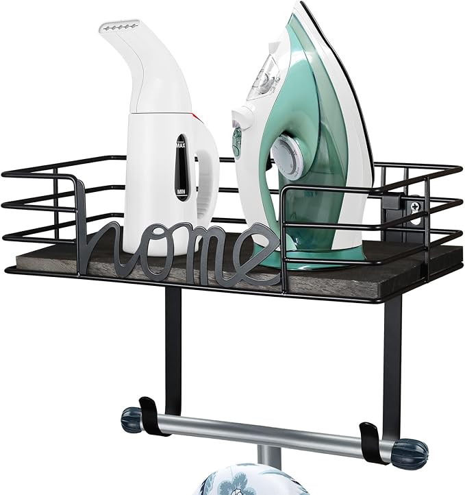 TJ.MOREE Ironing Board Hanger Wall Mount- Laundry Room Decor- Iron and Ironing by TJMOREE