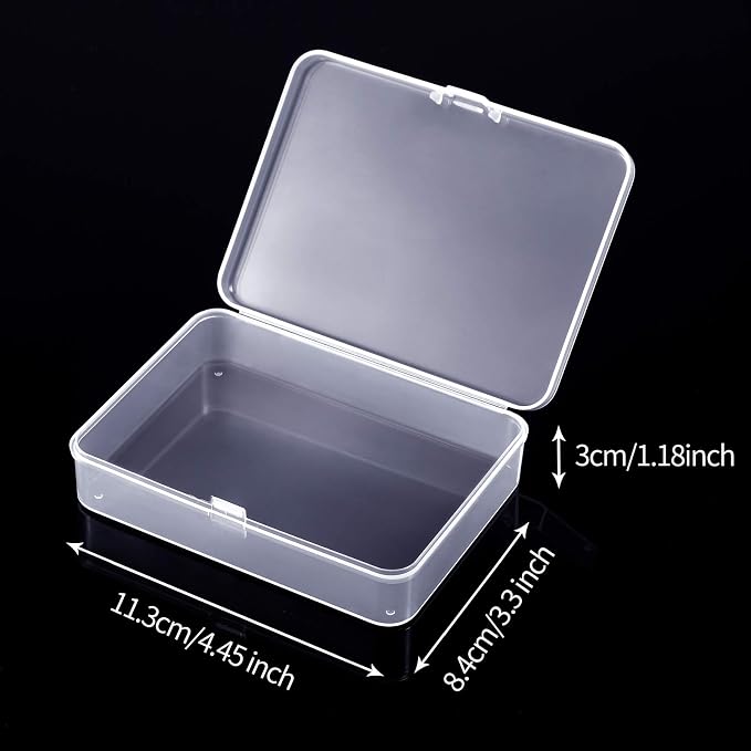 Jetec 30 Pieces Mini Plastic Clear Beads Storage Containers Box - Image 2