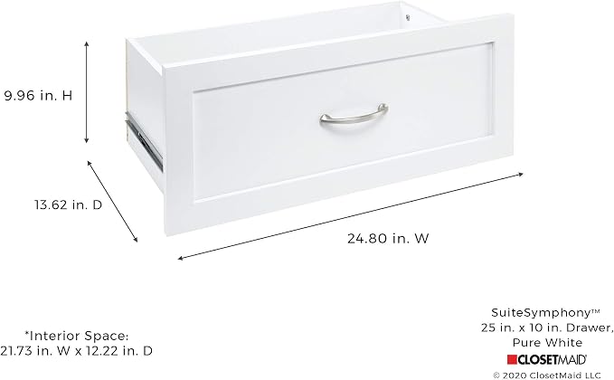 ClosetMaid SuiteSymphony Wood Closet Drawer, Storage Tower Add On Accessory - Image 2