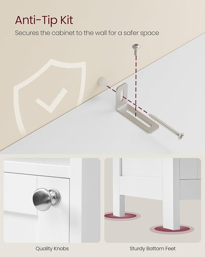 VASAGLE Tall Bathroom Cabinet - Image 7