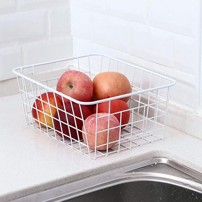 Redrubbit Wire Storage Baskets, Large Farmhouse Metal Freezer Basket Storage - Image 6