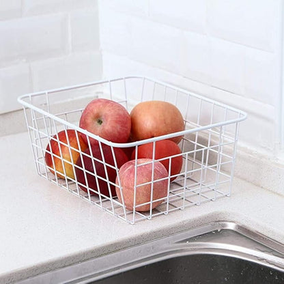 Redrubbit Wire Storage Baskets, Large Farmhouse Metal Freezer Basket Storage - Image 6