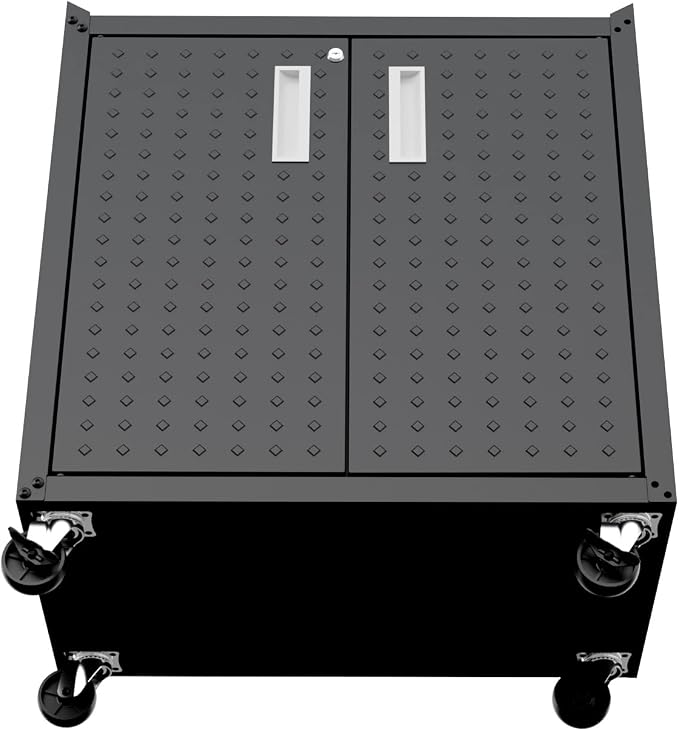 Manhattan Comfort Fortress Textured Metal 31.5" Garage Mobile Cabinet - Image 8