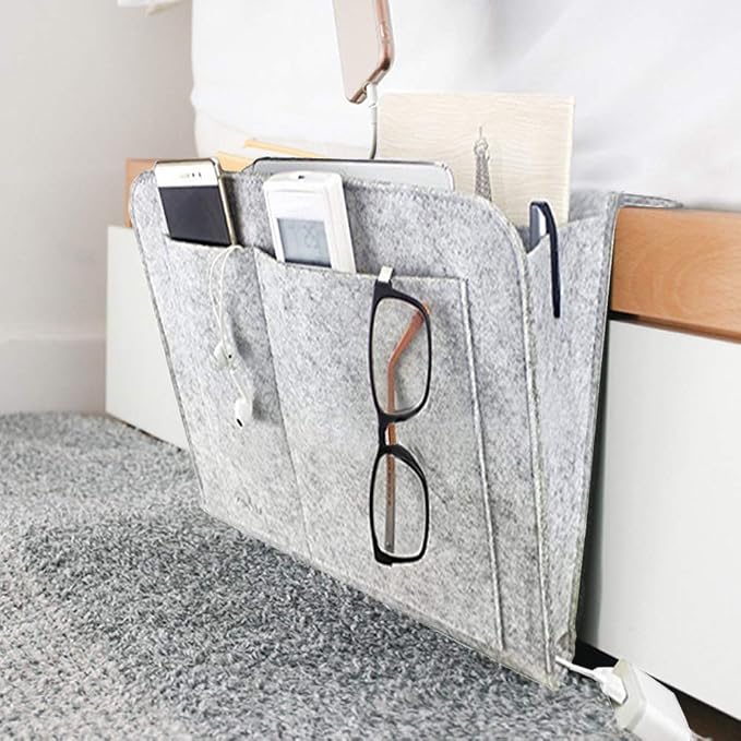 Bedside Caddy Organizer Storage Pocket Small Things Holder by DOURR