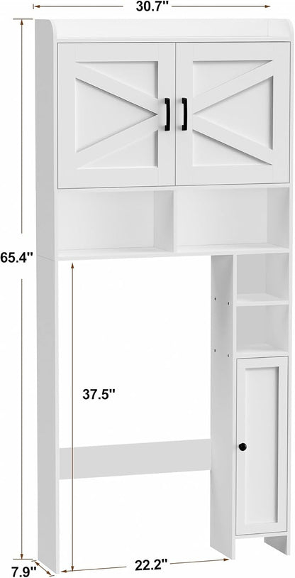 Homhedy Wooden Over The Toilet Storage Cabinet - Image 2