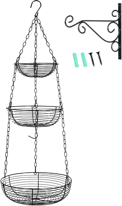 HULISEN 3-Tier Hanging Fruit Basket - Image 9