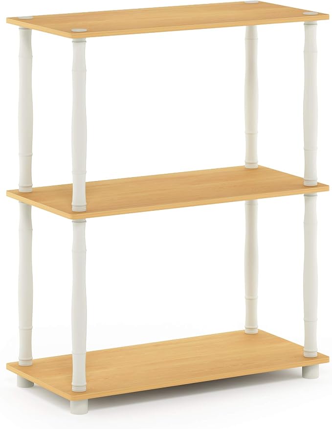 Furinno Turn-N-Tube 3-Tier Compact Multipurpose Shelf Display Rack - Image 4