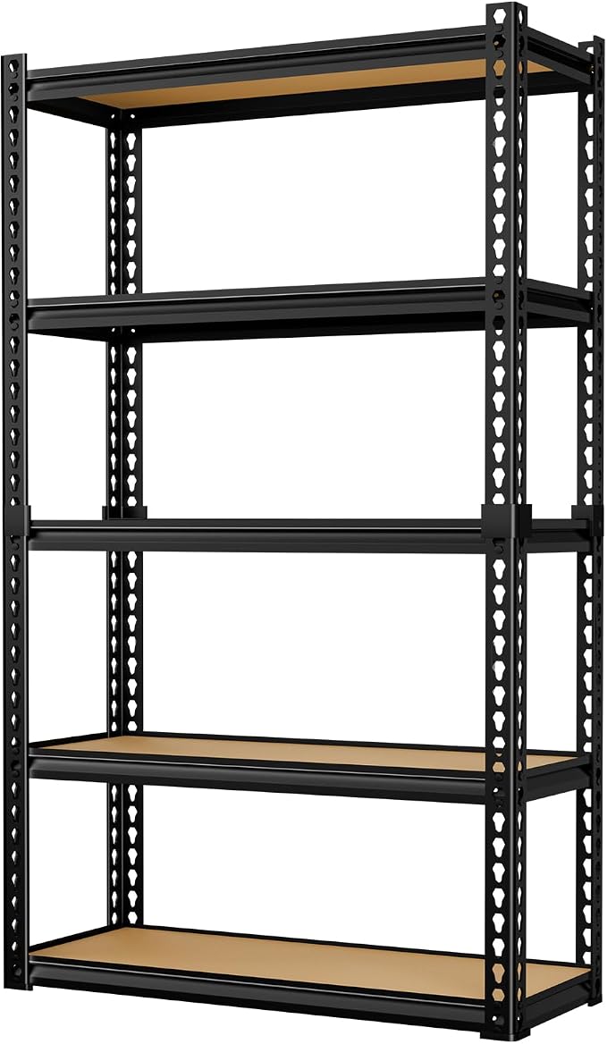 LEVELEVE 5-Tier Heavy Duty Storage Shelving Unit, 2020 lbs Capacity, Adjustable by Enjoyyourlife