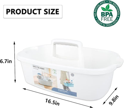 Large Cleaning Supplies Caddy Portable Shower Basket Supply Organizer - Image 5