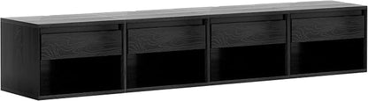 Mid Century Modern Floating Nightstand Set of 4, Wall Mounted End Table by MoomJiee