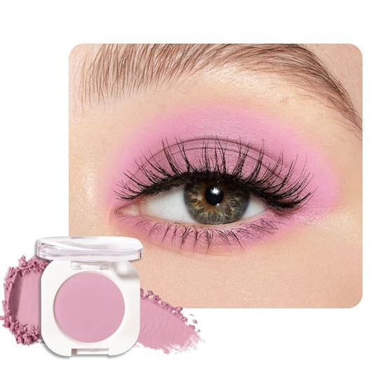 Light Pink Peach Single Matte Eyeshadow Makeup, Neutral Powde Eye Shadow by HHLTOH