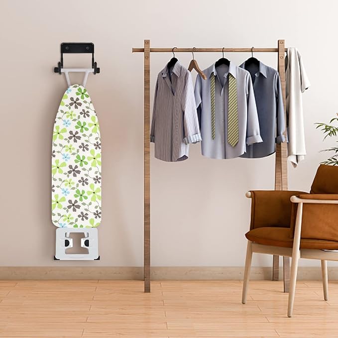 Ironing Board Hanger Wall Mount Ironing Board Holder Organizer Wall Rack - Image 9