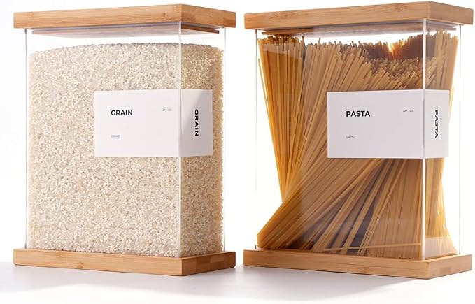APT 1101 Bamboo Food Dispenser | Kitchen Organizers and Storage | Airtight by APT1101