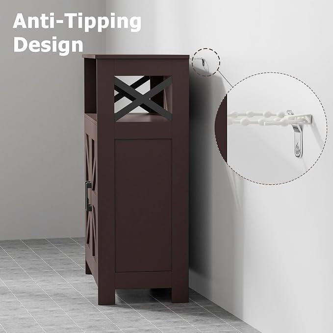 Homhedy Farmhouse Bathroom Storage Cabinet - Image 6