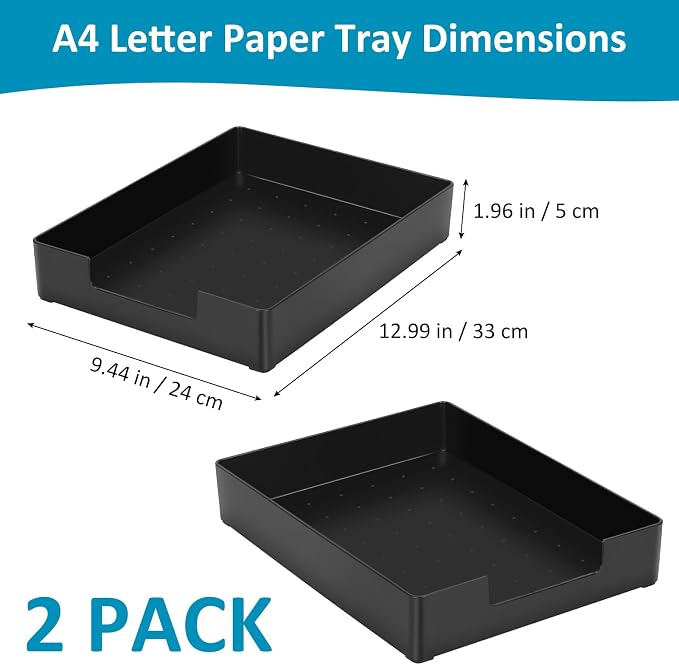 Letter Size A4 Papers Tray Desk Drawer Organizer Tray A4 Plastic Letter Paper - Image 2