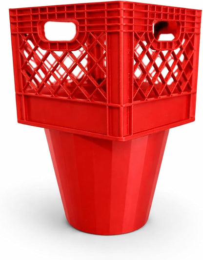 Half Gallon Car Cup Holder Expander, Classic Milk Crate Style Adapter by Unknown
