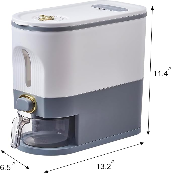 Sooyee 11Lbs Rice Dispenser, Rice Container - Image 5
