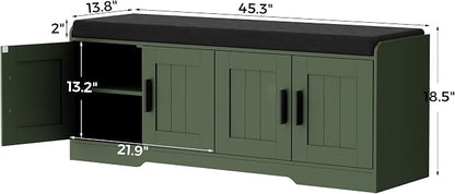 Homleke 2-Tier Storage Bench, Shoe Bench - Image 2