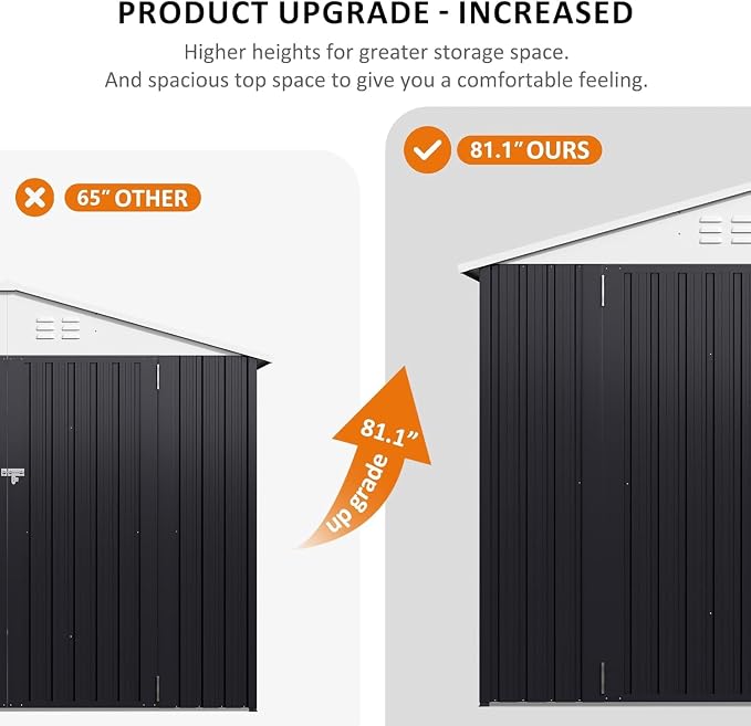 Polar Aurora 10x14 Outdoor Storage Shed, Garden Shed - Image 6