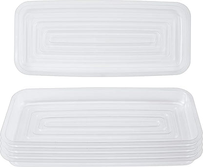 Idyllize Rectangular 5 Pieces of 11.5 by 5 Inch Clear Thick Plastic Heavy Duty by Idyllize