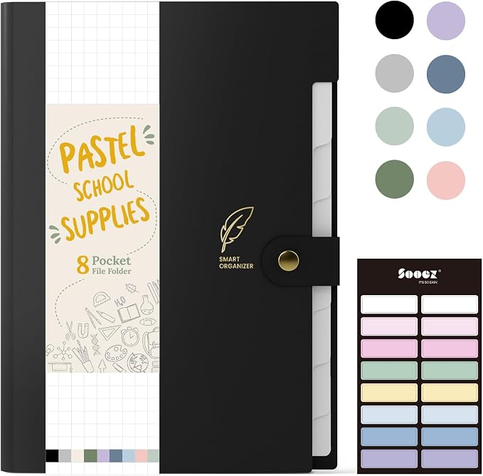 Sooez File Folders Organizer, Folders by Sooez