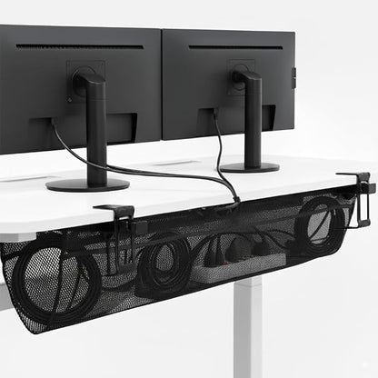 VIVO No Drill Clamp-on 44 inch Mesh Net Under Desk Cable Management Wire by Unknown