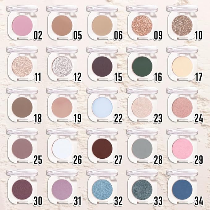 Nude Beige Single Matte Eyeshadow Makeup, Neutral Powde Eye Shadow - Image 3