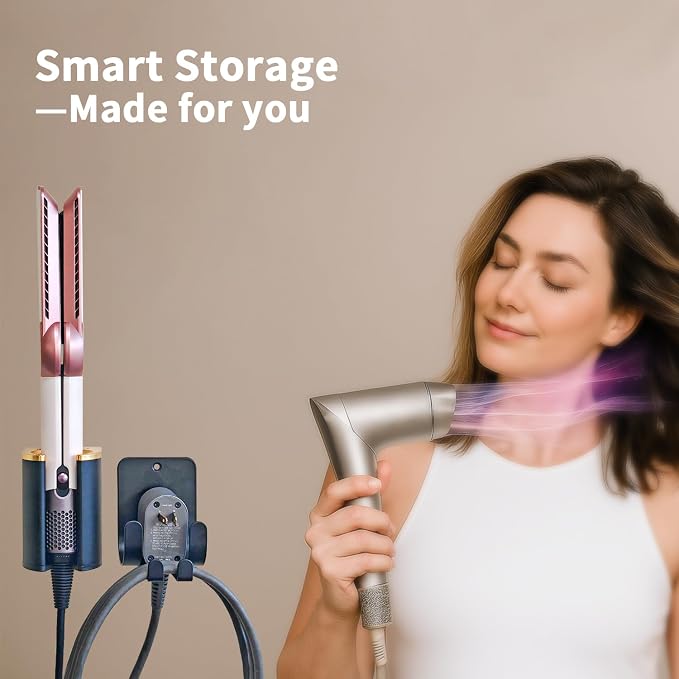 Dyson Airwrap Holder, Aluminum Curling Iron Holder Wall Mount - Image 5