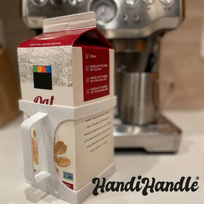 HandiHandle® Half Gallon Milk, or Beverage Carton Holder | Lightweight and Slim - Image 4