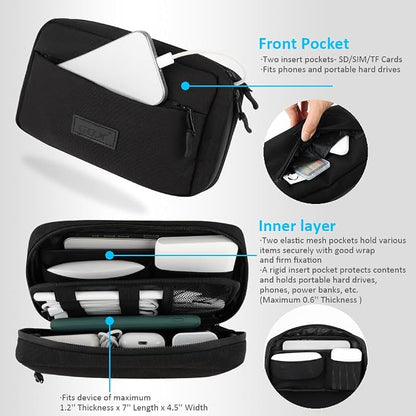 GOX Cable Organizer Travel Bag, Water Resistant Electronic Accessories Case - Image 5