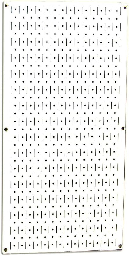 Wall Control Pegboard 32in x 16in White Metal Pegboard Tool Board Panel by Wall+Control