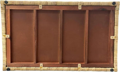 eHemco Water Hyacinth Wicker Storage Trunk, 30x17.5x17.5 Inches | Safety Hinge - Image 10