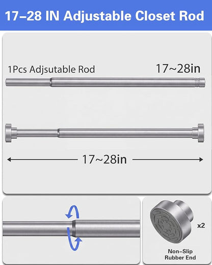 Closet Rod, No Drill Tension Closet Rod - Image 8