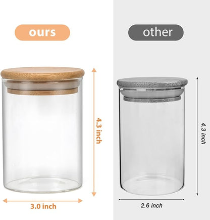 4 Pack Glass Qtip Holder Dispenser Set - Image 7