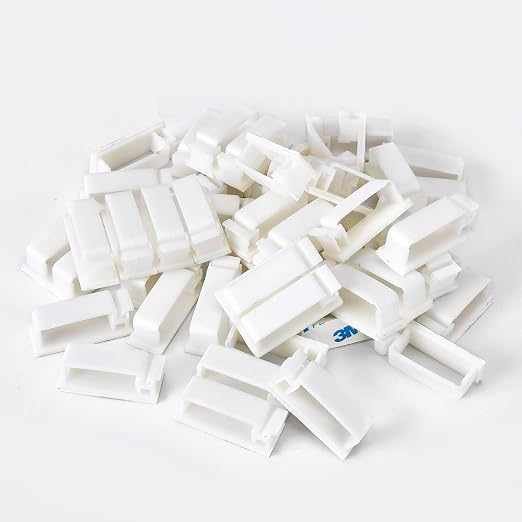 50Pcs Self Adhesive Cable Management Clips, Cable Organizers Wire Clips Cord - Image 7