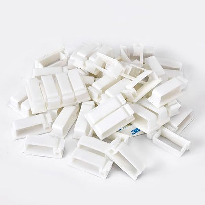 50Pcs Self Adhesive Cable Management Clips, Cable Organizers Wire Clips Cord - Image 7