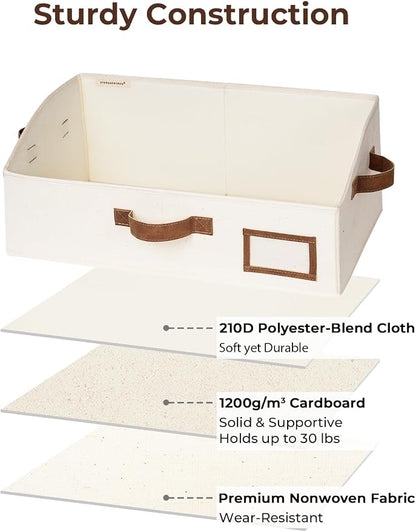 StorageWorks Closet Storage Bins, Trapezoid Organizer Box - Image 3