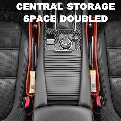 Tumecos Car Seat Pockets PU Leather Car Console Side Organizer Seat Catcher - Image 5