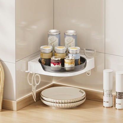 360 Rotating Makeup Organizer Spinning Bathroom Organizer 1 Pack Corner Storage - Image 7