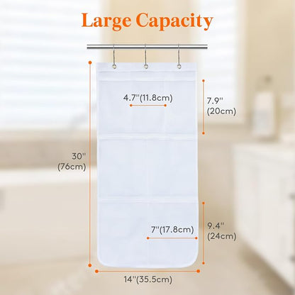 Lifewit Cruise Essentials Shower Caddy Must-Have, 7 Pockets Hanging Bathroom - Image 2