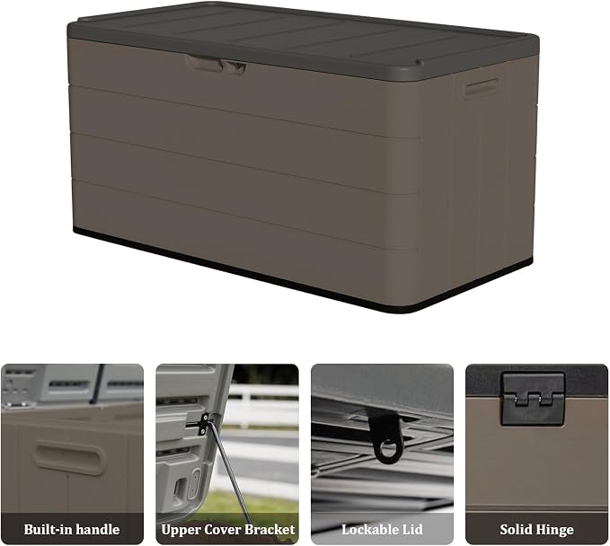 ZZM 110 Gallon Outdoor Deck Box - Image 5